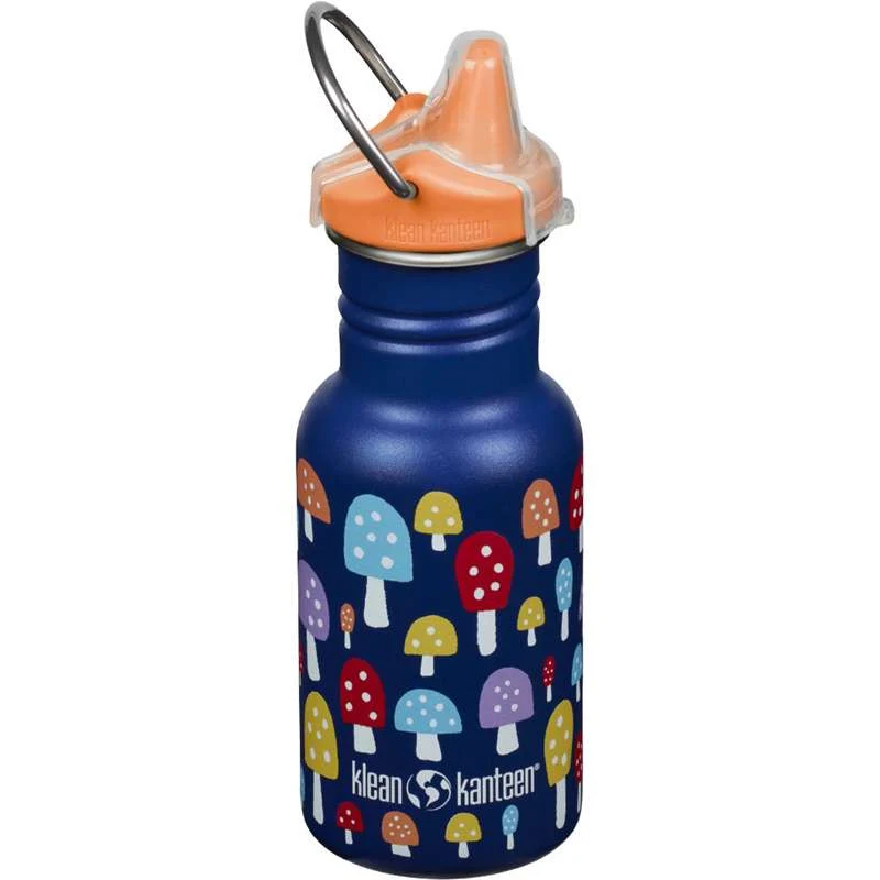 Klean Kanteen Classic Vattenflaska - Kid SippyCap - 355ml - Mushrooms