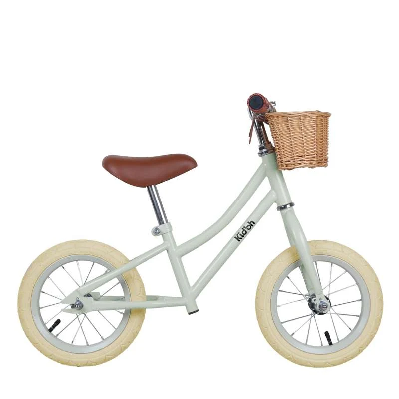 Kid'oh Springcykel m. Cykelkorg - Pale Sage