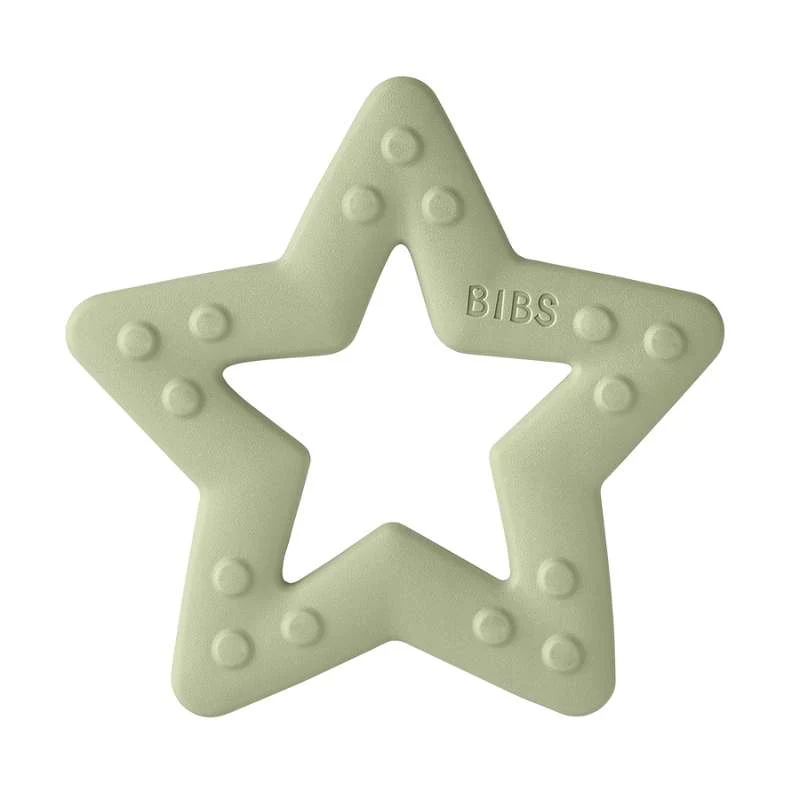 BIBS Spela - Baby Bitie Bitering - Stjärna - Salvia