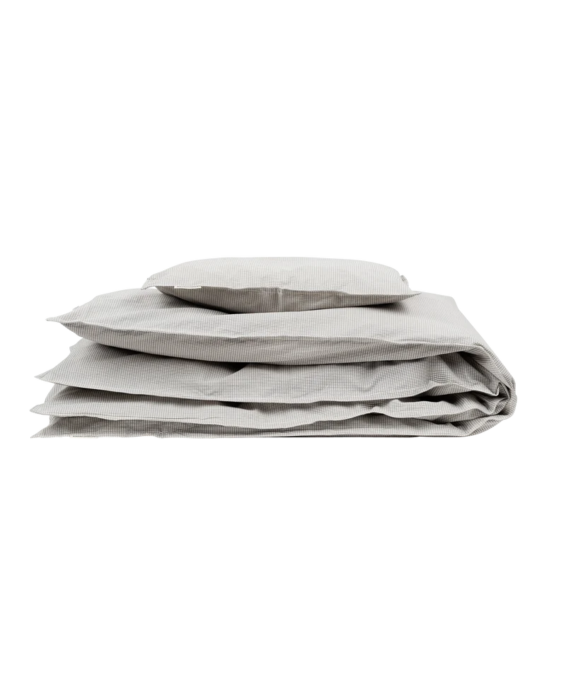 Studio Feder - sengesæt - baby & junior - Checkered Grey