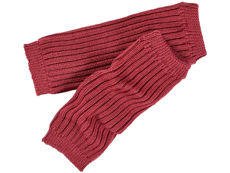 Grödo - benvarmere - børn - økologisk uld - 25 cm. - bordeaux