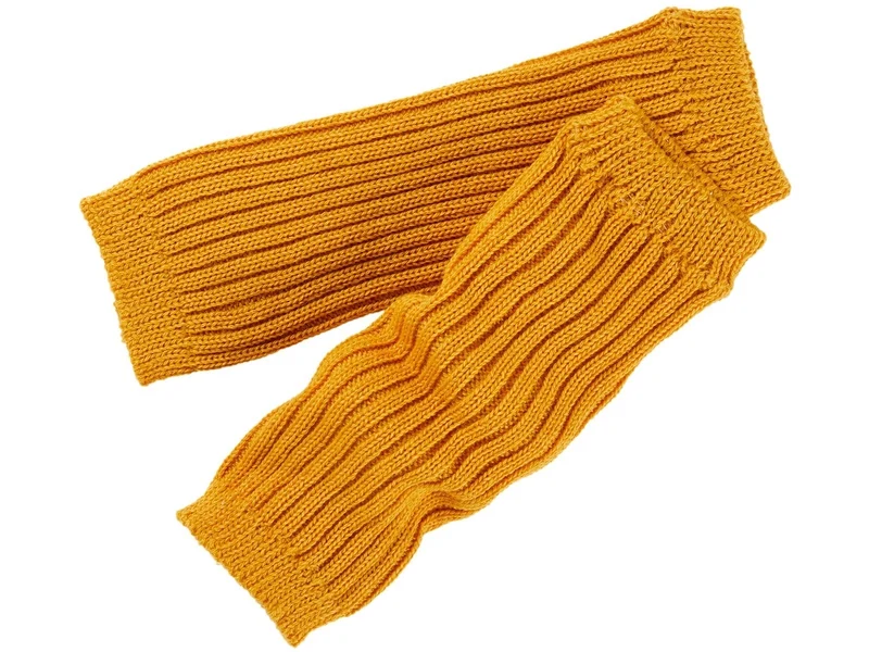 Grödo - benvarmere - børn - økologisk uld - 25 cm. - safran