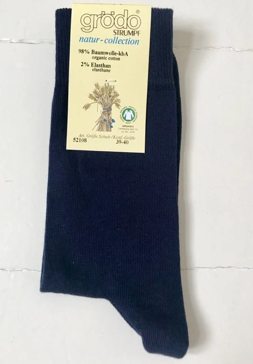 Grödo - strømper unisex - økologisk bomuld - sort