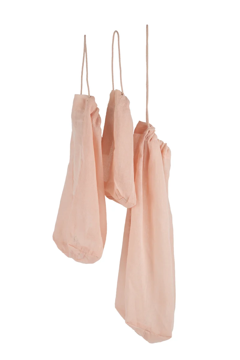 The Organic Company - brødpose - flere størrelser - pale rose