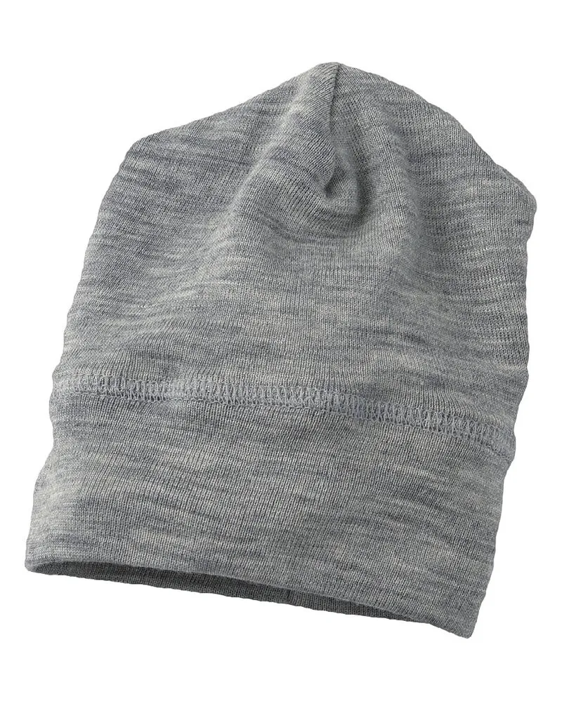 Engel - babyhue/beanie - uld & silke - grå melange
