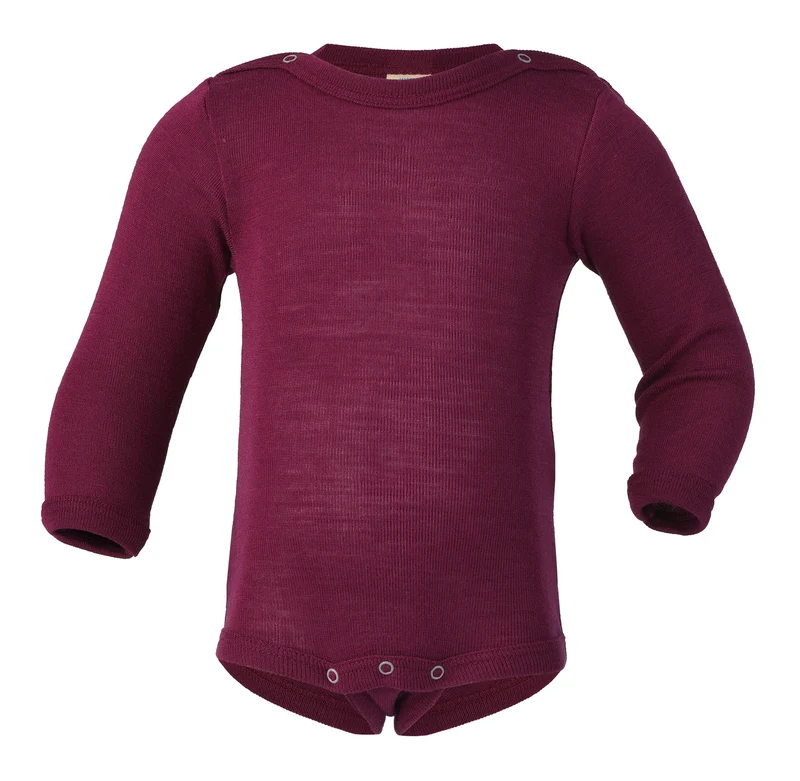Engel | langærmet body | uld & silke |orchid
