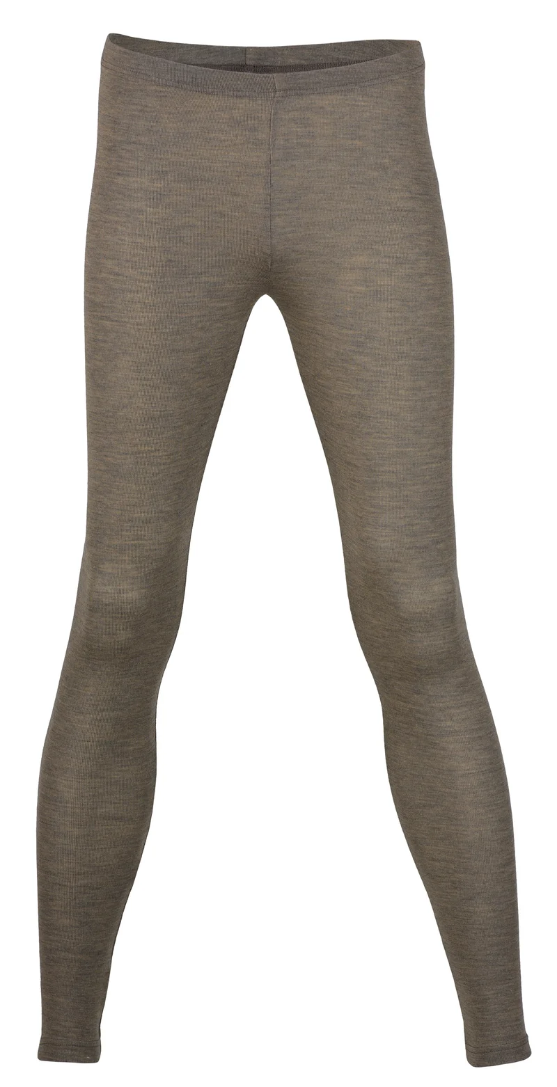 Engel - dame leggings - uld & silke - valnød