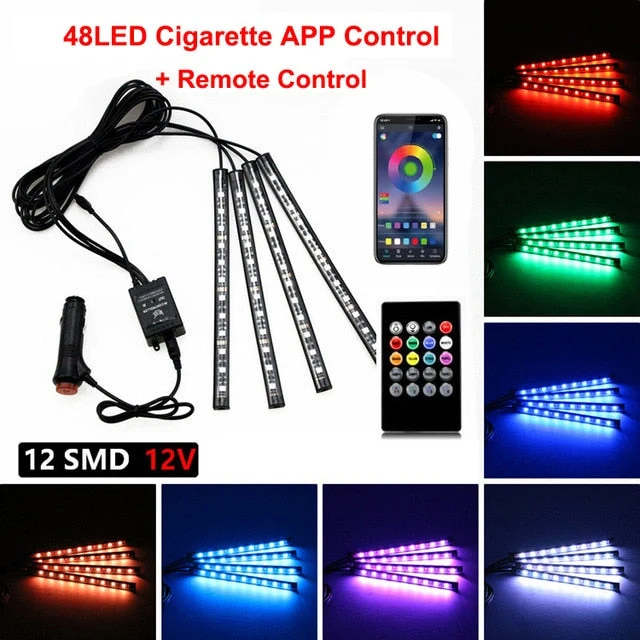 Bil Neon Indvendig Lys Lampe