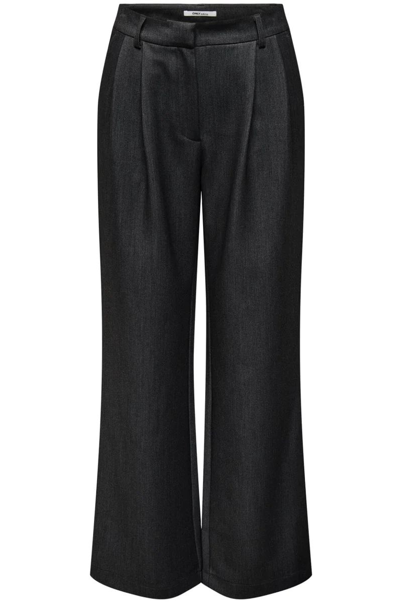 Only - Onlhattie Pleat Mel Str Pant Tlr 15304707 - 4761285 - Black