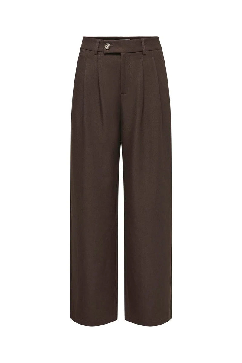 Only - Onlmiles Pleat Wide Pant Tlr - 5177007 Coffee Bean