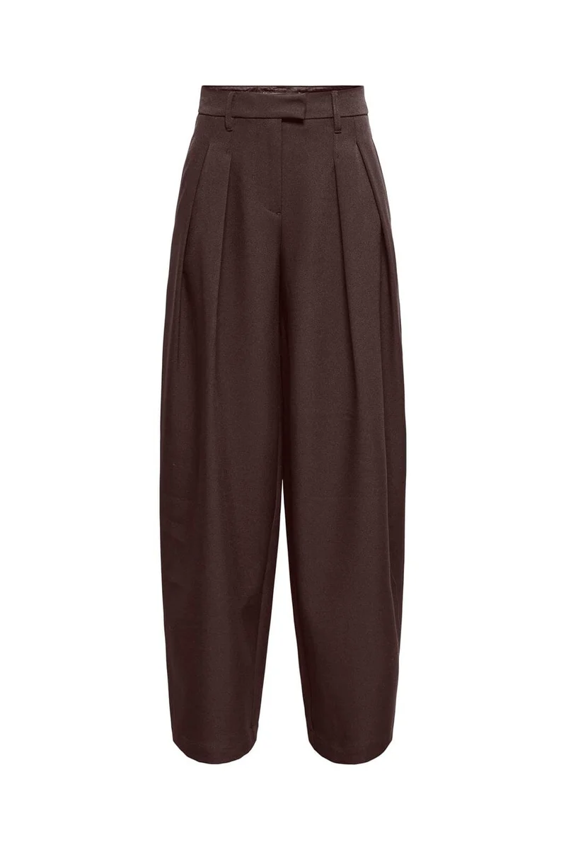 Only - Onlkirsy Pleat Barrel Pant Tlr - 5183755 Coffee Bean