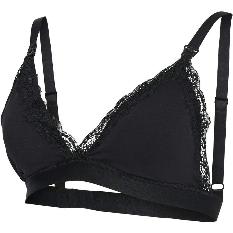 Mama;licious Black Mlreece Feed Me Bra 2F
