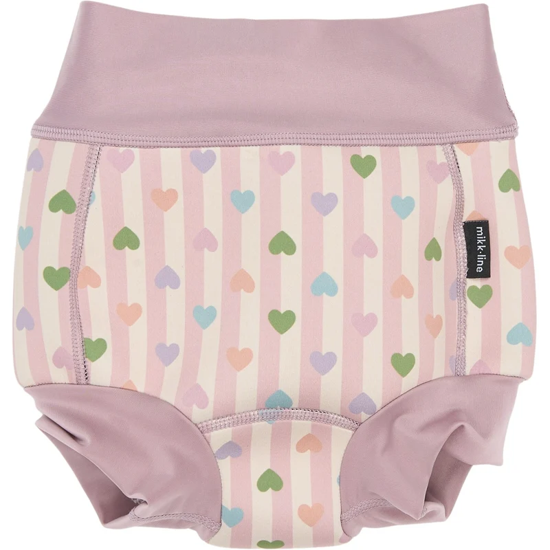 Mikk-Line Heart AOP Swim Baby Pant Frill AOP