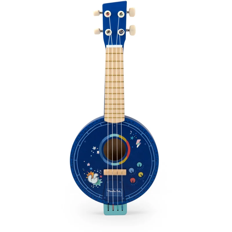 Moulin Roty Musikkinstrumenter - Banjo - Puce & Pilou
