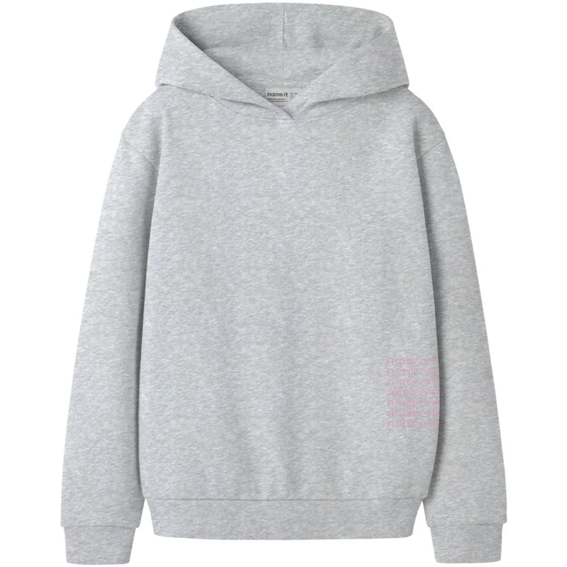 Name It Light Grey Melange Nkfnikolisa Ls Nreg Swe Wh Bru Pb