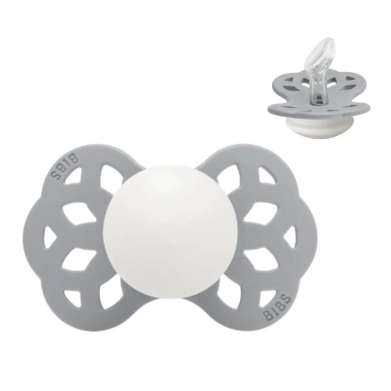 BIBS Anatomisk Infinity Napp - Strl. 1 - Silikon - GLOW - Cloud