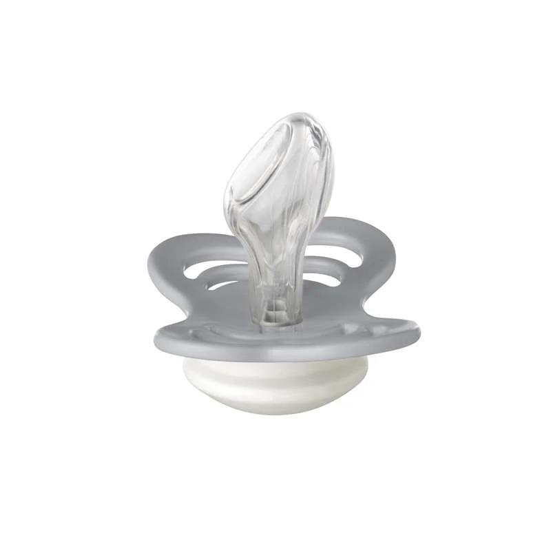 BIBS Couture Napp - Stl. 2 - Silikon - GLOW - Cloud