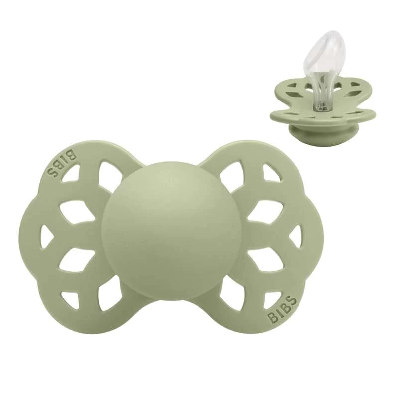 BIBS Anatomisk Infinity Napp - Strl. 2 - Silikon - Sage