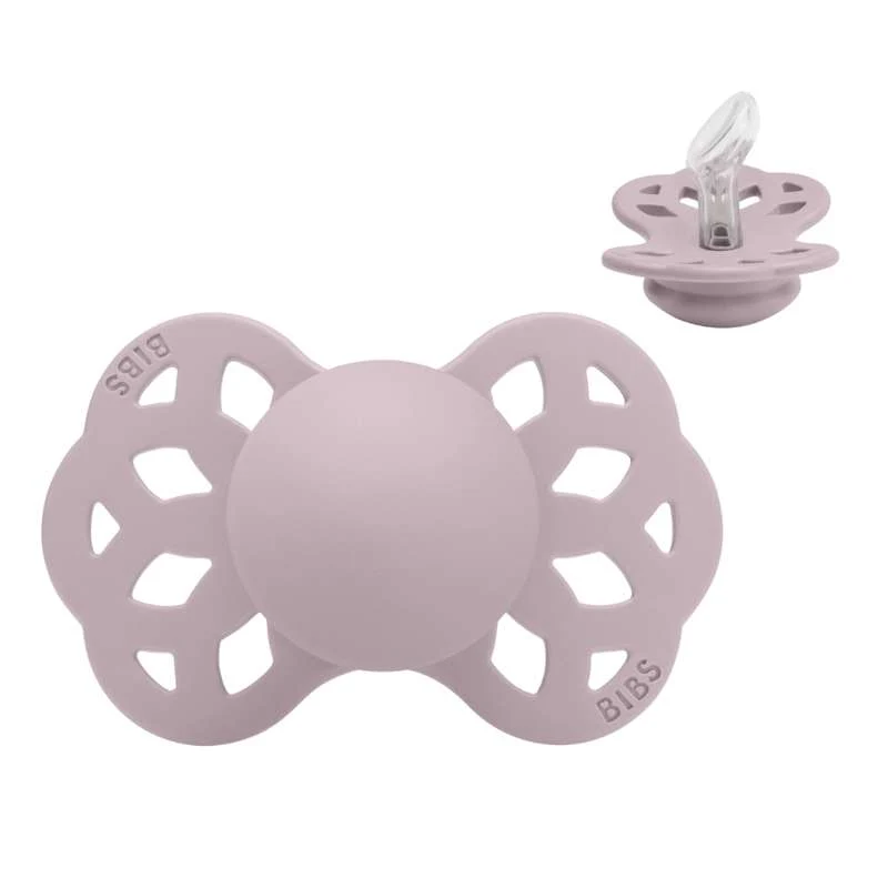 BIBS Anatomisk Infinity Napp - Str. 1 - Silikon - Dusky Lilac