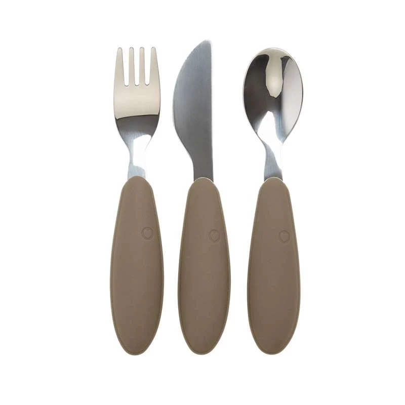 BIBS Dinner Bestickset med 3 delar - Dark Oak