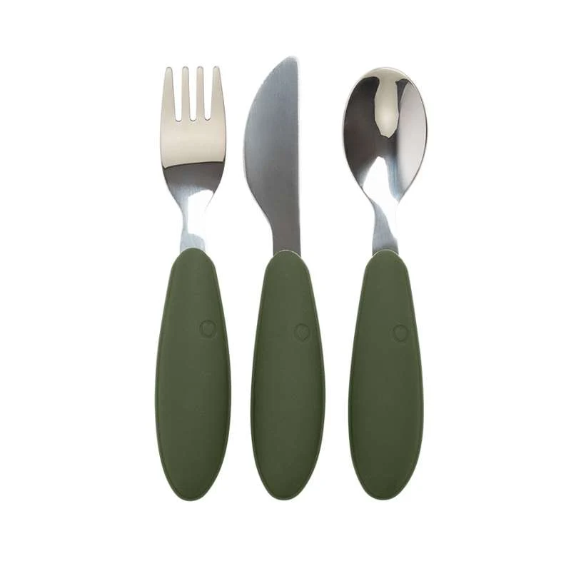 BIBS Dinner Bestickset med 3 Delar - Hunter Green