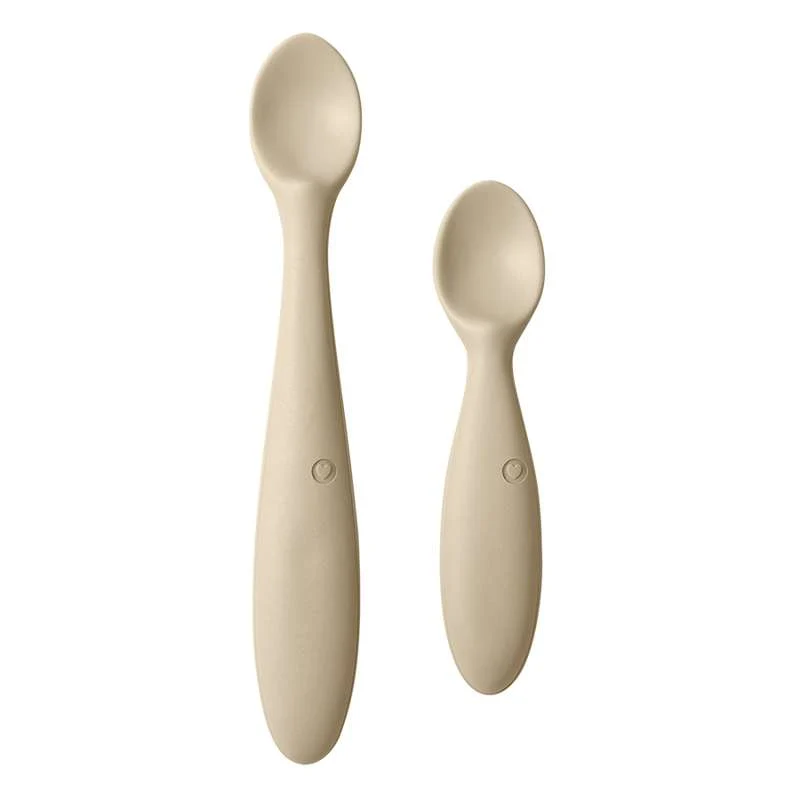BIBS Dinner Skedset - Stor och Liten Sked - Vanilla