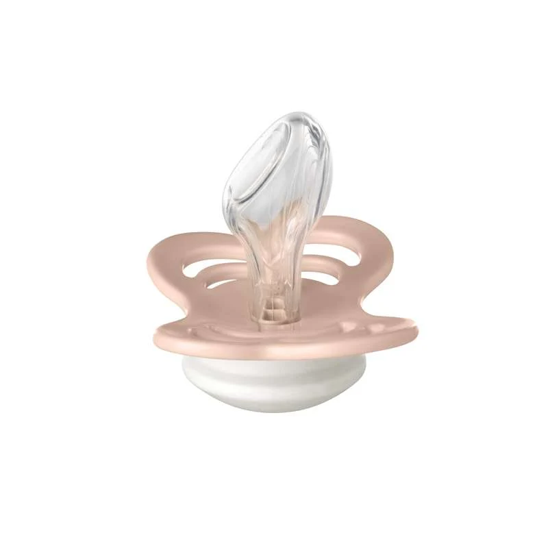 BIBS Couture Napp - Stl. 2 - Silikon - GLOW - Blush