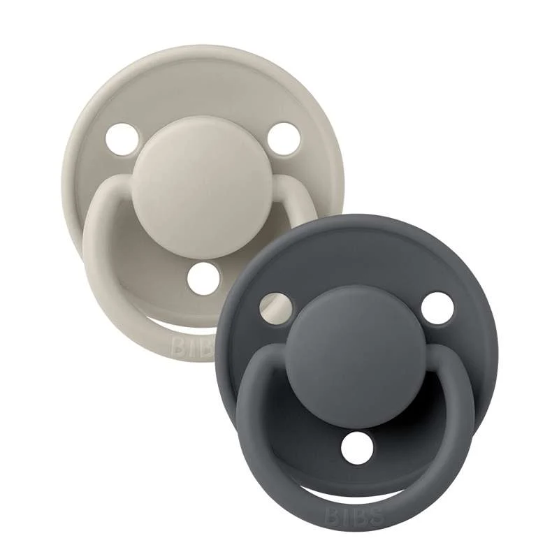 BIBS De Lux Napp - 2-Pack - Onesize - Silikon - Sand/Iron