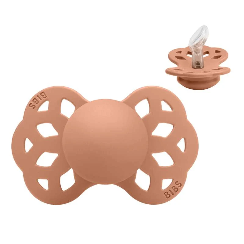 BIBS Anatomisk Infinity Napp - Stl. 1 - Silikon - Peach