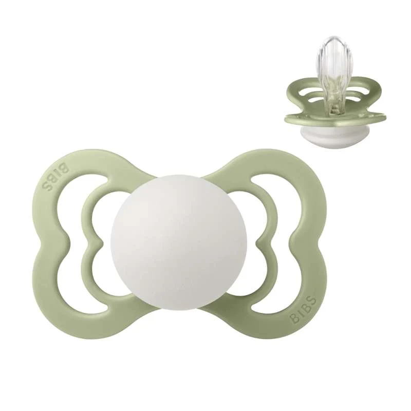 BIBS Supreme Napp - Stl. 2 - Silikon - GLOW - Sage