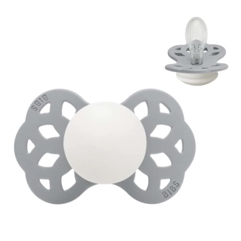 BIBS Symmetrisk Infinity Napp - Stl. 2 - Silikon - GLOW - Cloud