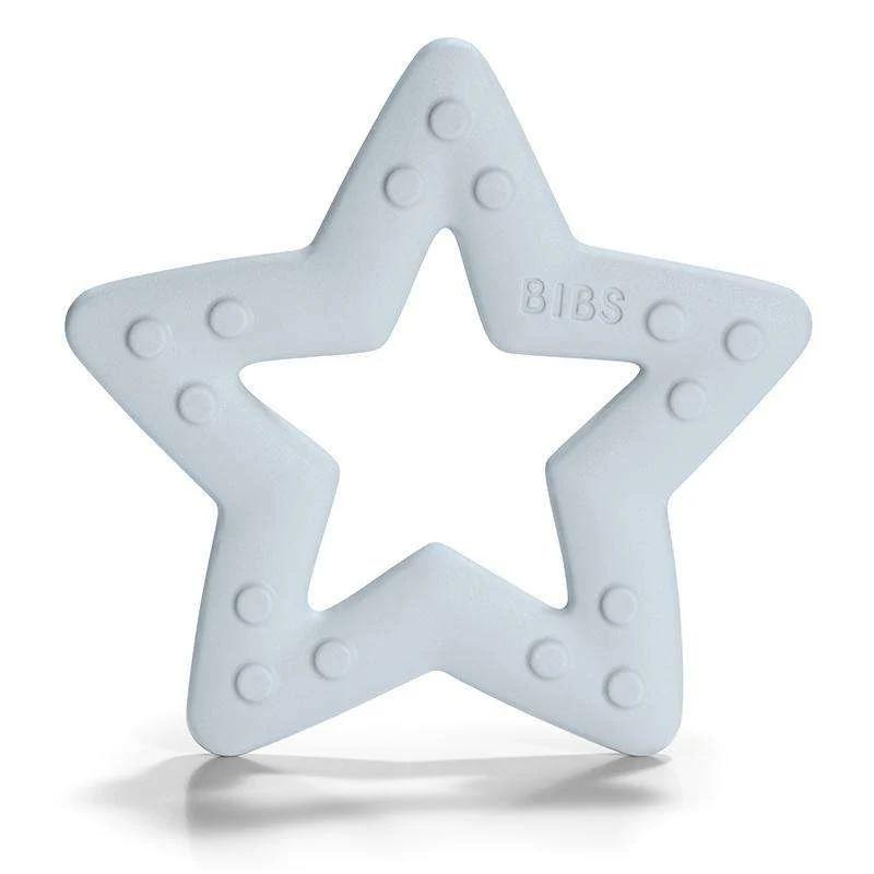 BIBS Play - Baby Bitie bitring - Stjärna - Baby Blue