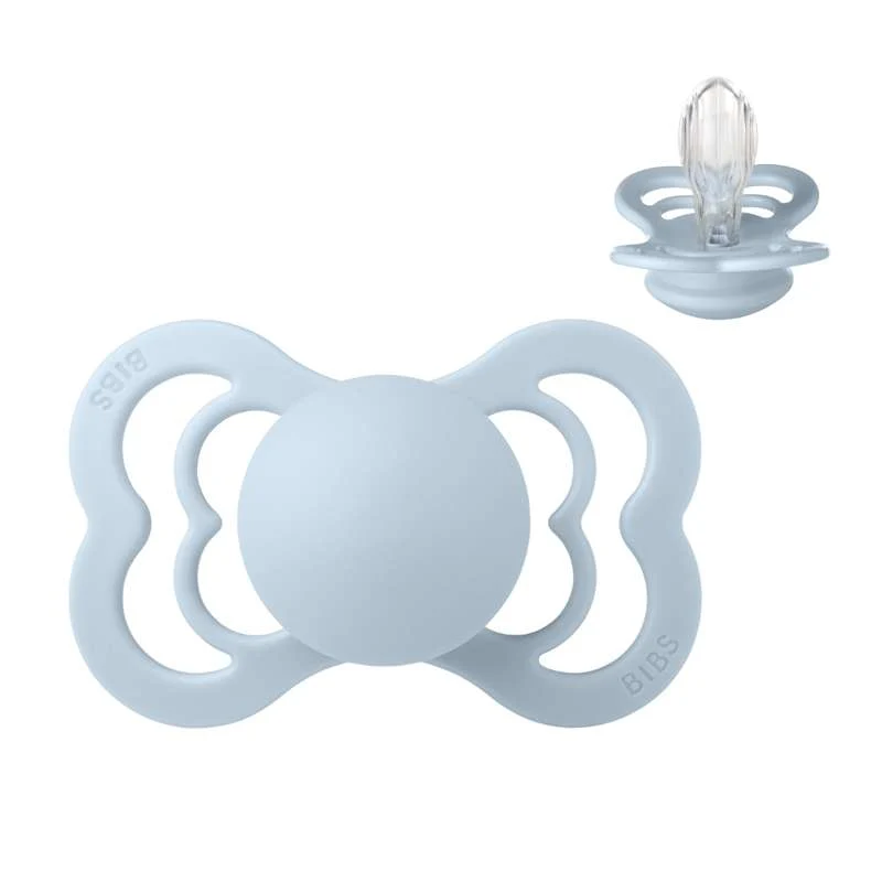 BIBS Supreme Napp - Str. 2 - Silikon - Baby Blue