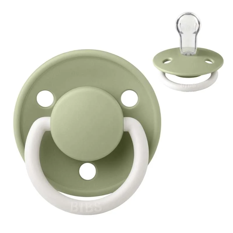 BIBS De Lux Napp - One Size - Silikon - GLOW - Sage