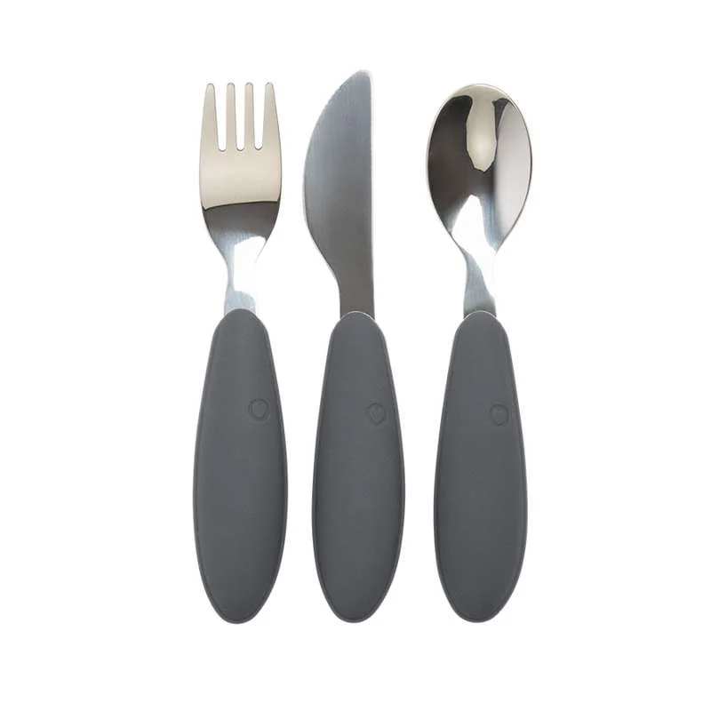 BIBS Dinner Bestickset m. 3 Delar - Iron