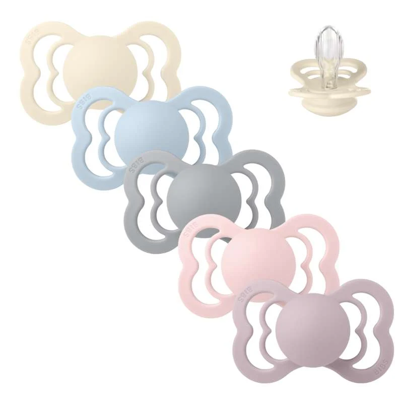BIBS Supreme Napp - Mixpack - 5 st. - Stl. 2 - The Babyshower Collection