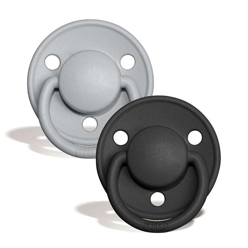 BIBS De Lux Napp - 2-pack - Onesize - Silikon - Cloud/Black