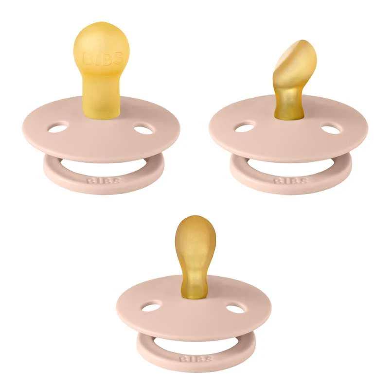 BIBS Try-It Collection - 3 Olika Nappar - Colour - Stl. 1 - Blush