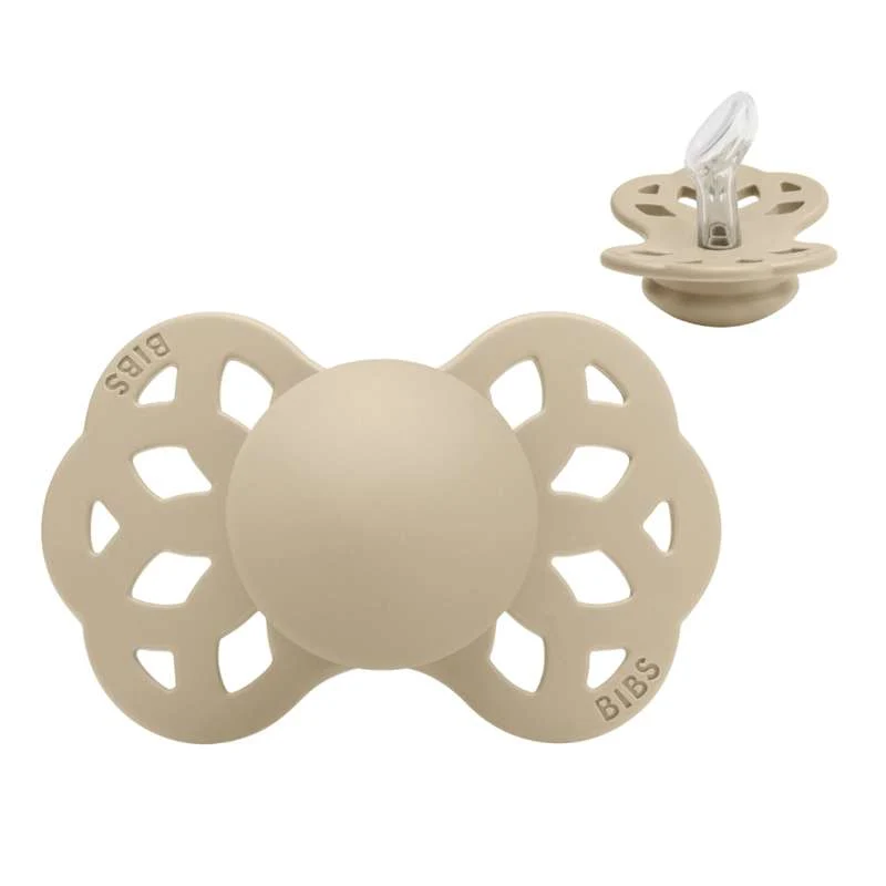 BIBS Anatomisk Infinity Napp - Str. 1 - Silikon - Vanilla