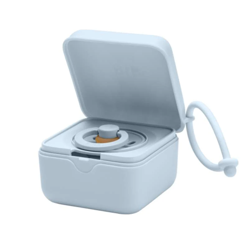 BIBS Accessories Pacifier Box - Nappbox m. Plats för 3 Nappar - Baby Blue