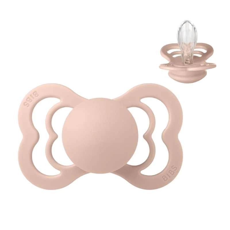 BIBS Symmetrisk Supreme Napp - Stl. 2 - Silikon - Blush