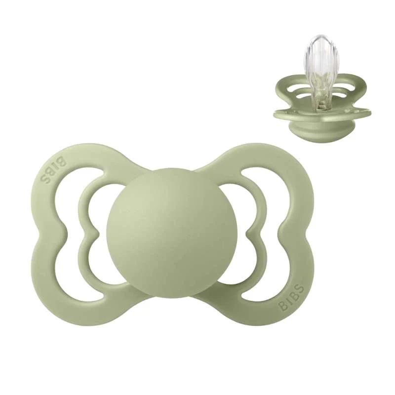 BIBS Symmetrisk Supreme Napp - Strl. 2 - Silikon - Sage