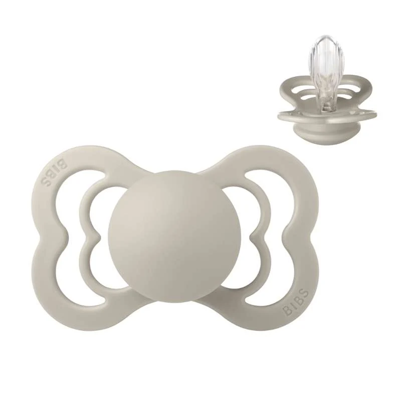 BIBS Symmetrisk Supreme Napp - Stl. 2 - Silikon - Sand