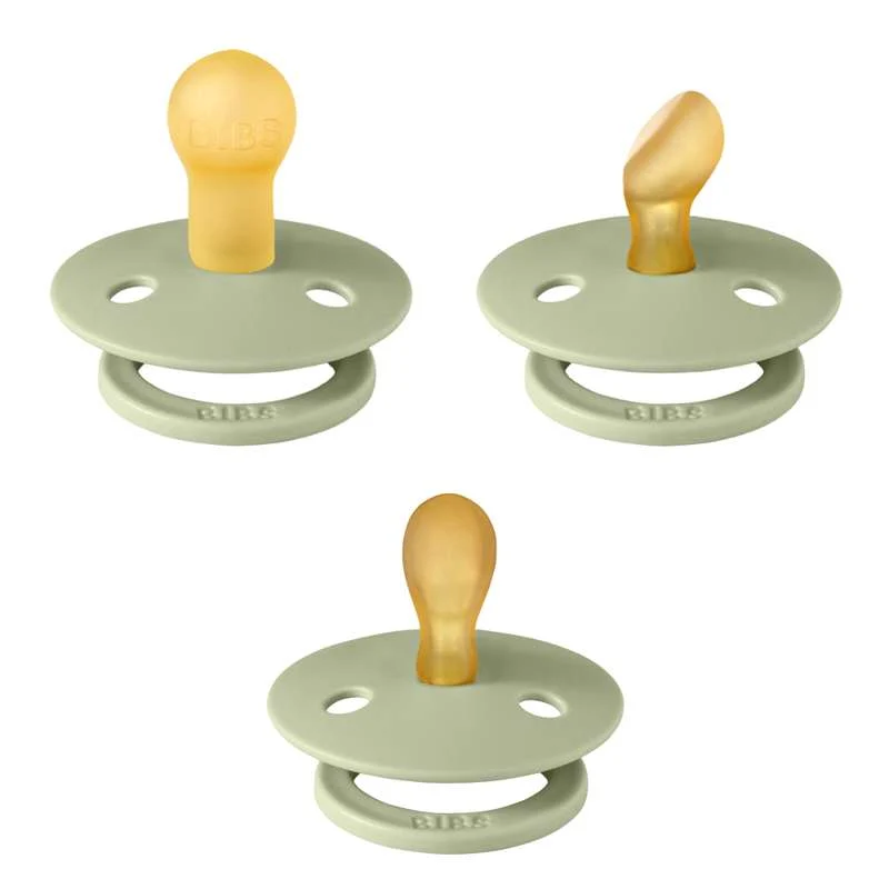 BIBS Try-It Collection - 3 Olika Nappar - Colour - Str. 1 - Sage
