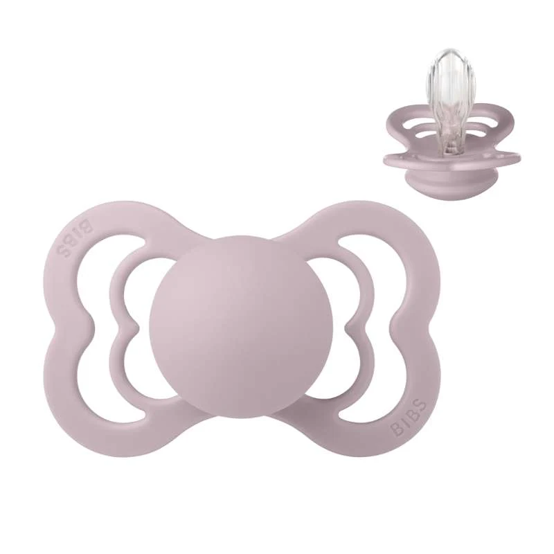 BIBS Symmetrisk Supreme Napp - Str. 2 - Silikon - Dusky Lilac