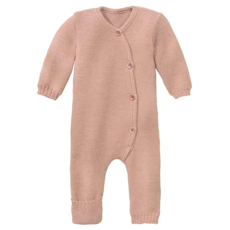 Disana Stickad Heldräkt - Merinoull - Rosa