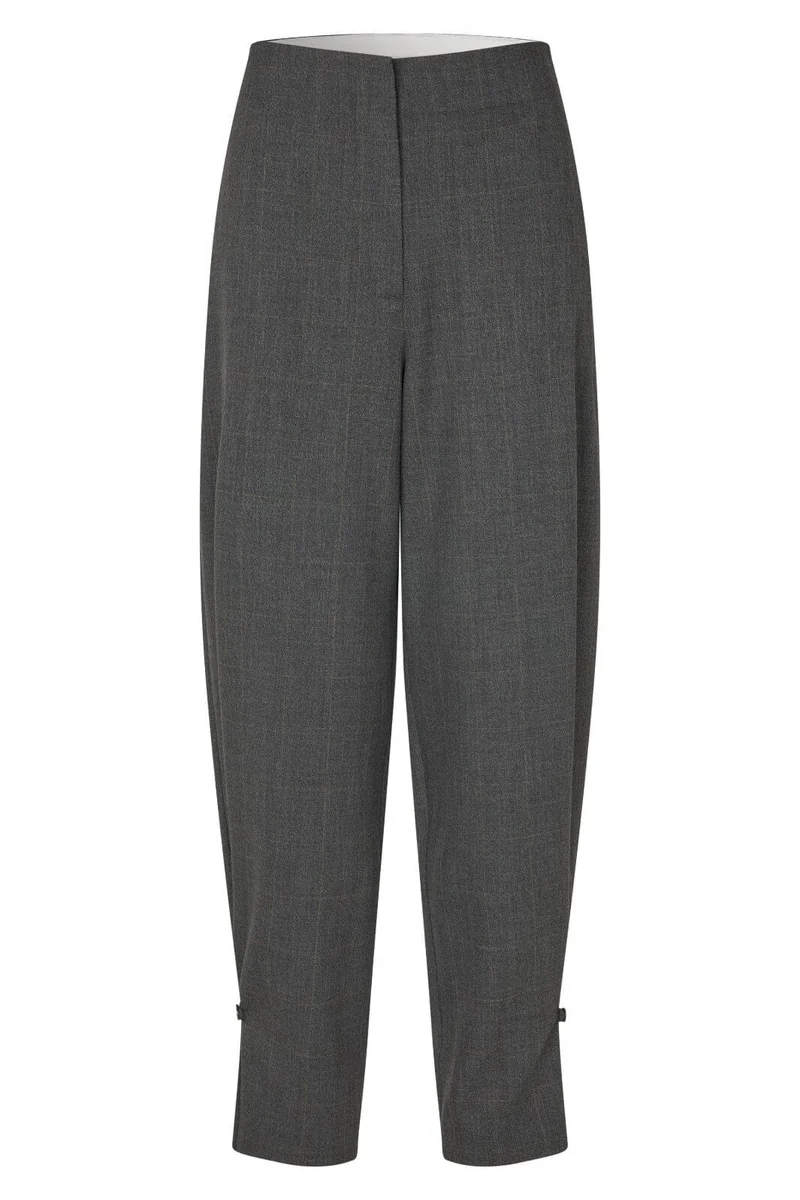 Second Female - Anjou Trousers 60963 - 7003 Dark grey melange