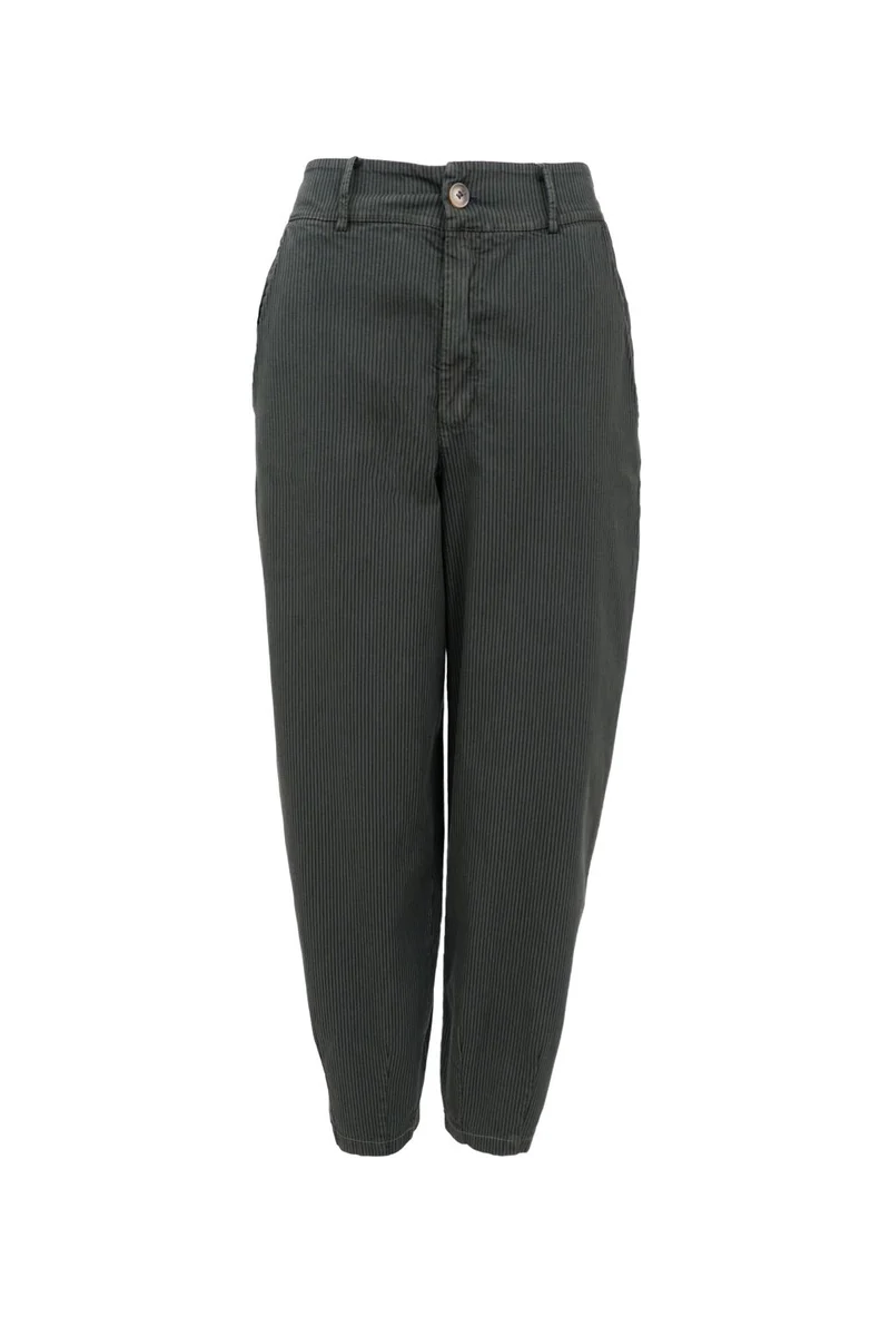 Black Colour - Bcmille Barrel Pant 41134 - Army