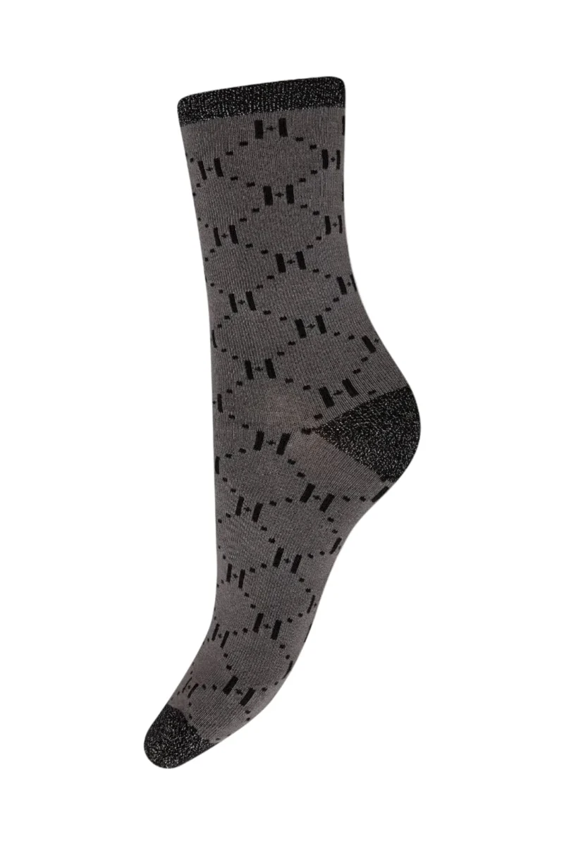 Hype The Detail - Logo Rib Sock 21470-7500 - 6 - Grå