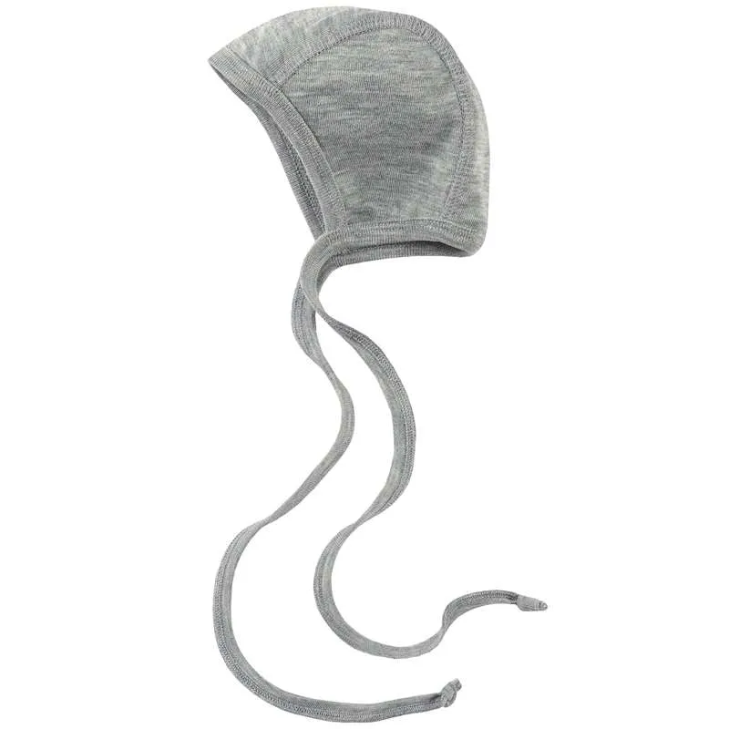 Engel Natur Baby hat - Wool/Silk - Grey Melange